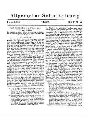 Zur Geschichte der Philologie : erster Artikel ; (Beschluss.)