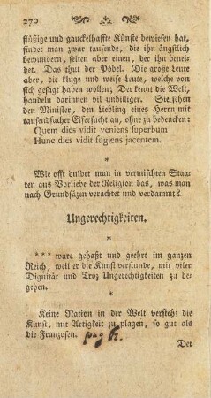 Ungerechtigkeiten