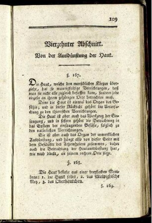 Vierzehnter Abschnitt. Von der Ausdünstung der Haut.