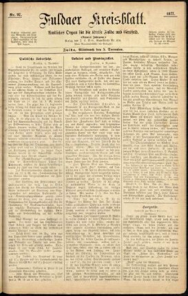 Ausgabe vom Mittwoch, den 05. Dezember 1877.