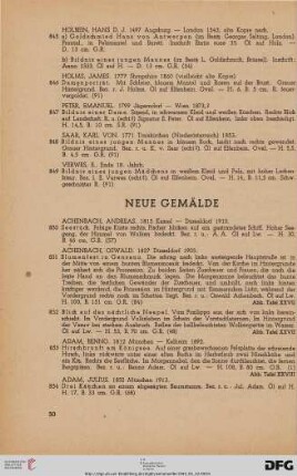 Neue Gemälde (Nr. 845-1083)