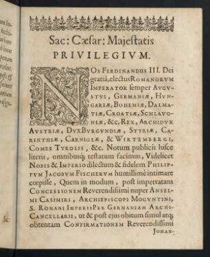 A4r-B1v, Sac: Caesar: Majestatis Privilegium