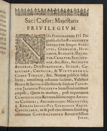 A4r-B1v, Sac: Caesar: Majestatis Privilegium