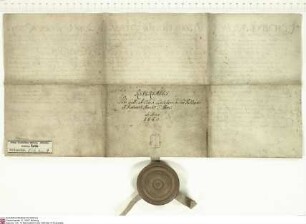 Gallus von Ostein, Konventuale von Fulda, bekundet, dass ihm Joachim [von Gravenegg], Abt von Fulda, gemäß der im Folgenden inserierten Urkunde di...