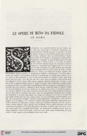 2: Le opere di Mino da Fiesole in Roma, [1]