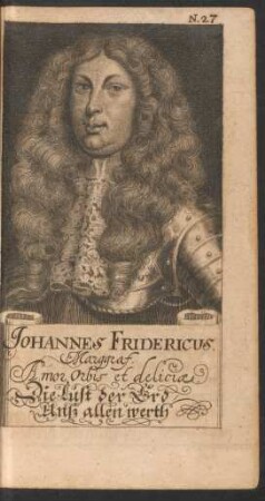 N. 27. Johannes Fridericus. Marggraf.
