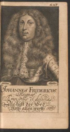 N. 27. Johannes Fridericus. Marggraf.