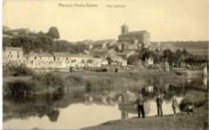 Ansicht von Montcy-Notre-Dame, von der Wasserseite aus gesehen