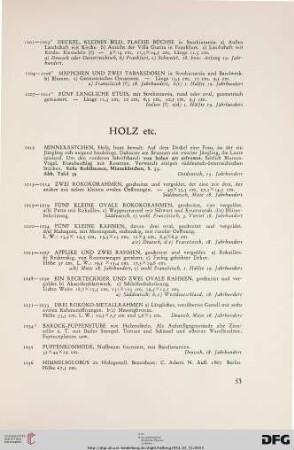 Holz etc. (Nr. 1012-1036)