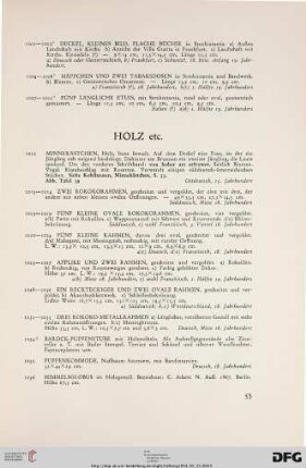 Holz etc. (Nr. 1012-1036)