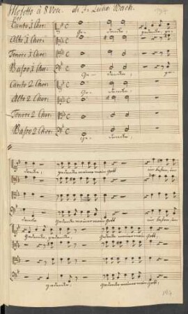 Gedenke meiner mein Gott; Coro (2); g-Moll