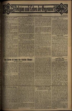 Dritte Ausgabe vom Sonntag, den 23. November 1930.