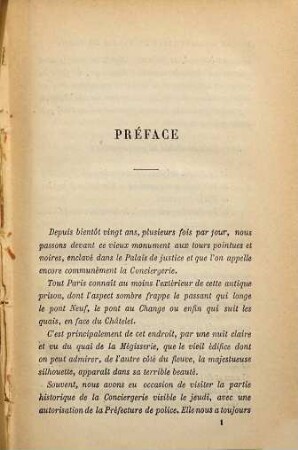Histoire de la Conciergerie du Palais de Paris depuis les origines jusqu'à nos jours : 1031 - 1892