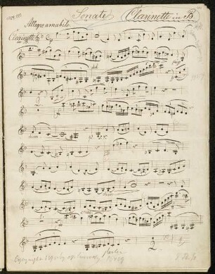 Sonate 2 Es-Dur (Klarinette)