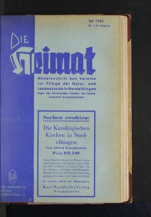 Juli 1934, Nr. 7, 44. Jahrgang