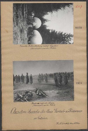 Rastende rußische Truppe. (Nach erbeuteten rußischen Platten)