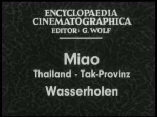 Miao (Thailand, Tak-Provinz) - Wasserholen