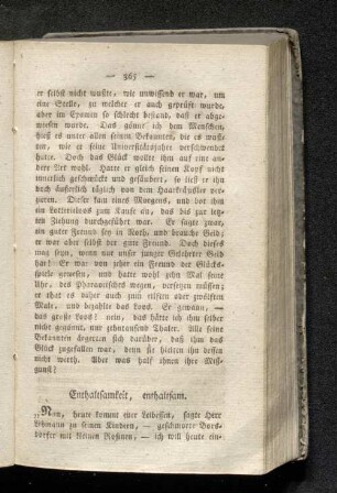 Enthaltsamkeit, enthaltsam.