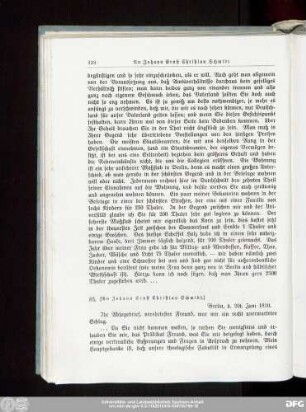 85. [An Johann Ernst Christian Schmidt.]