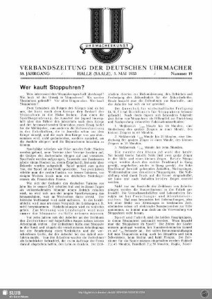 Wer kauft Stoppuhren?