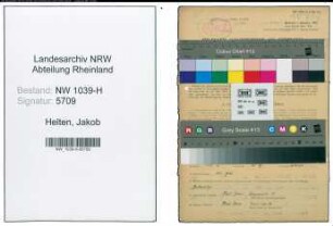 Entnazifizierung Jakob Helten , geb. 13.10.1914 (Meister)