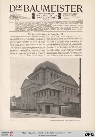 Die Westend-Synagoge in Frankfurt a. M.
