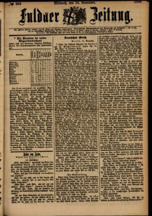 Ausgabe vom Mittwoch, den 14. November 1888.