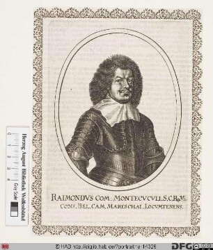 Bildnis Raimund Graf von Montecuccoli (1679 Reichsfürst), 1679 Herzog von Melfi