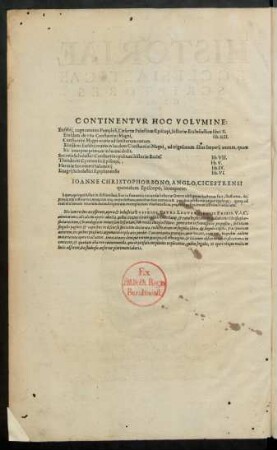 Continentur Hoc Volumine