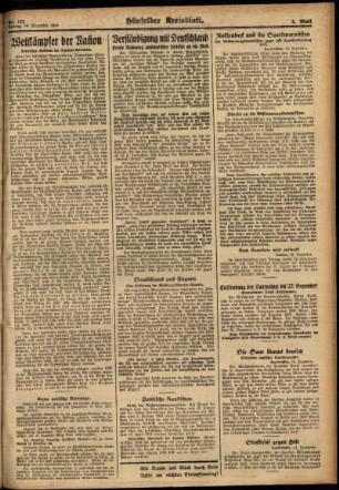 Zweite Ausgabe vom Freitag, den 14. Dezember 1934.