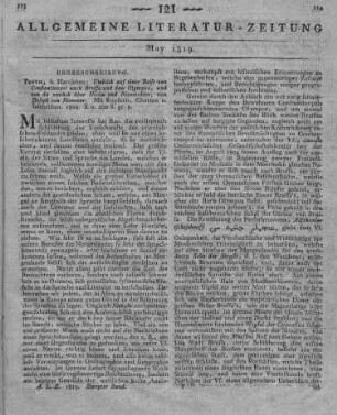 Hammer-Purgstall, J. v.: Umblick auf einer Reise von Constantinopel nach Brussa und dem Olympos. Pest: Hartleben 1818