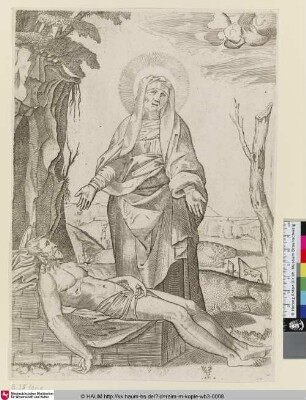 [La Vierge pleurant le corps mort de Jésus Christ; The Lamentation of the Virgin; Maria beweint den toten Christus]