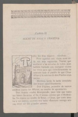 Capítulo IX - Noche de amor y tragedia