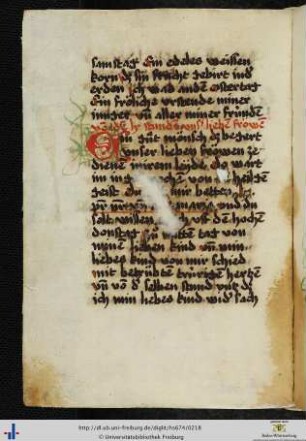 (105v - 106r) Exempel von den 60 Leidensstunden Mariens.