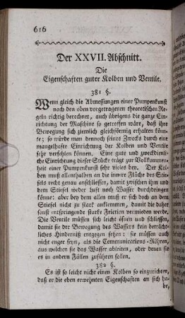 Der XXVII. Abschnitt.