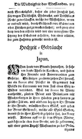 Hochzeit-Gebräuche in Japan.