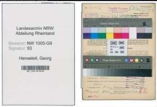 Entnazifizierung Georg Henseleit , geb. 23.05.1897 (Ingenieur)