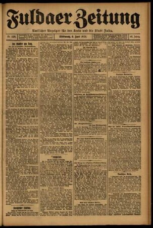 Ausgabe vom Mittwoch, den 08. Juni 1921.