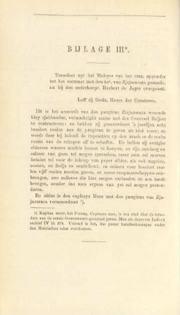 Bijlage III*. Translaet uyt het Maleyts van het vrsz. appendix ...