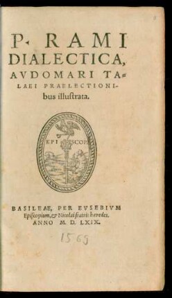 P·RAMI || DIALECTICA,|| AVDOMARI TA=||LAEI PRAELECTIONI-||bus illustrata.||
