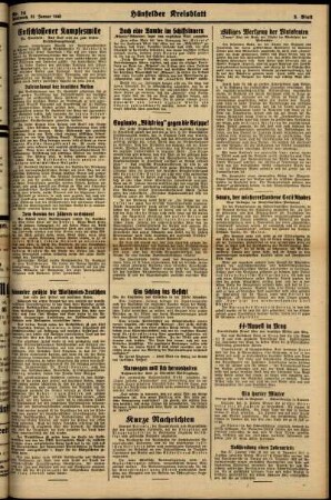 Zweite Ausgabe vom Mittwoch, den 31. Januar 1940.