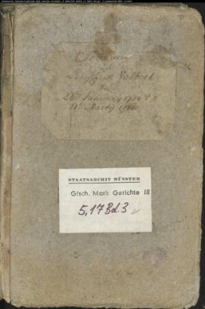 Belege zum Hypothekenbuch ("Scrinium") des Ksp. Valbert Bd. 3