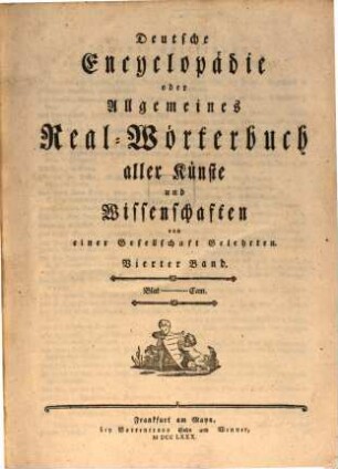 Deutsche Encyclopädie oder Allgemeines Real-Wörterbuch aller Künste und Wissenschaften, 4. Blat - Cam