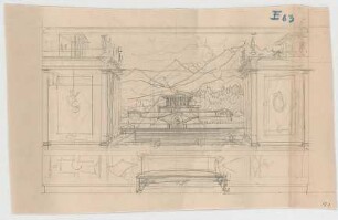 Thiersch, August ; München, Schwanthalerstr. 88; Wohnhaus Niedermeier - Innenraum (Detail)