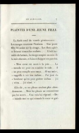 Plaintes D'Une Jeune Fille.
