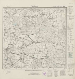 4470 (alte Nr.: 2565) Preußental (Schlesien), Meßtischblatt (4cm - Karte)