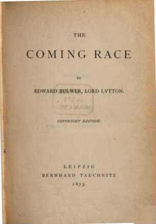 The coming race