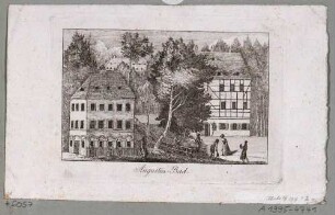 Das Augustusbad in Liegau-Augustusbad bei Radeberg, um 1717 als Mineralbad gegründet