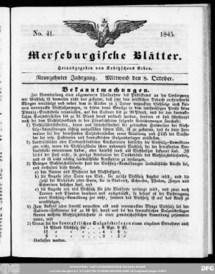 Merseburgische Blätter