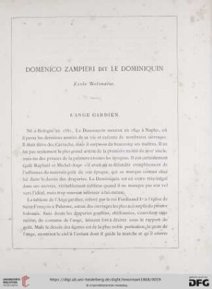 Domenico Zampieri dit Le Dominiquin